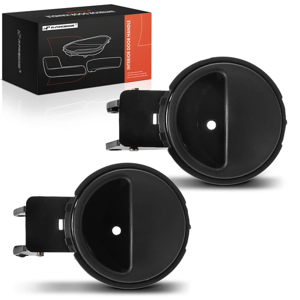 2 Pcs Front & Rear Black Interior Door Handle for Chevrolet Aveo 2004-2007