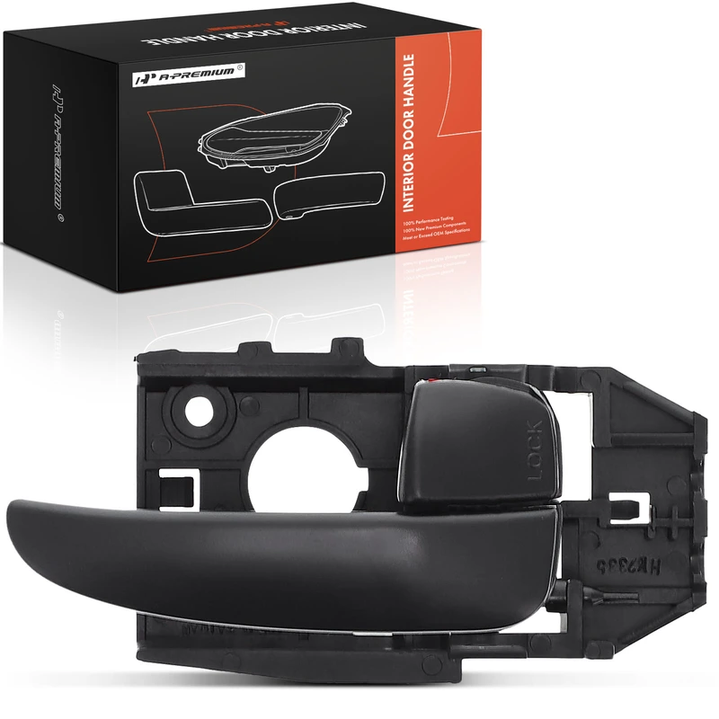 Front Passenger Black Interior Door Handle for Hyundai Elantra 2001-2006