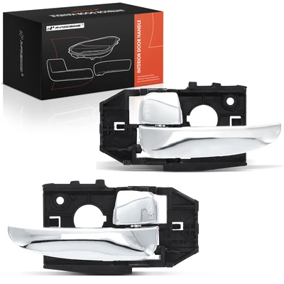 2 Pcs Front Chrome Interior Door Handle