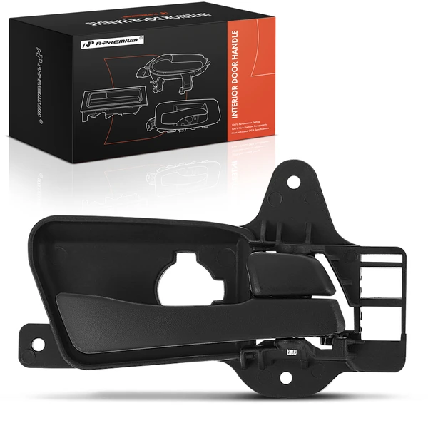 Raer Passenger Black Interior Door Handle with Keyhole for Hyundai Elantra 09-12