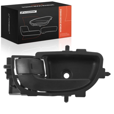 Front Driver or Rear Driver All Black Interior Door Handle