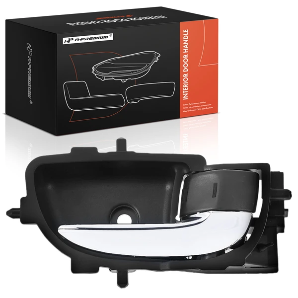 Front Passenger or Rear Passenger Black Housing Interior Door Handle for Toyota