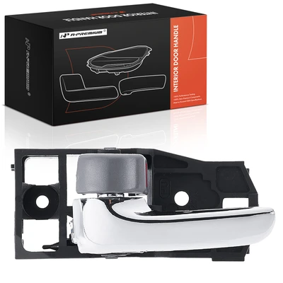 Front Driver or Rear Driver Chrome & Gray Interior Door Handle