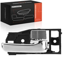 Front Passenger or Rear Passenger Gray & Chrome Interior Door Handle
