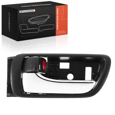 Front Driver or Rear Driver Chrome & Black Interior Door Handle