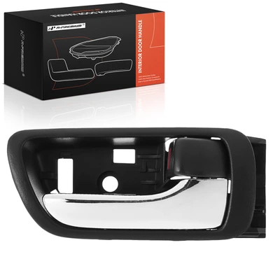 Front Passenger or Rear Passenger Chrome & Black Interior Door Handle