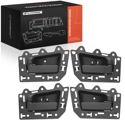 4 Pcs Front & Rear Black Interior Door Handle for Jeep Grand Cherokee 2005-2011