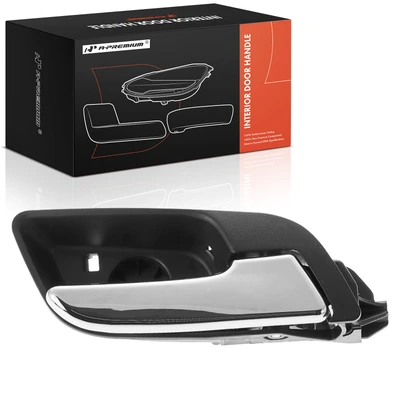 Front Passenger or Rear Passenger Chrome & Black Interior Door Handle