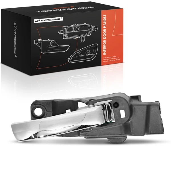 Front Passenger Chrome & Black Interior Door Handle for 2011-2014 Dodge Avenger