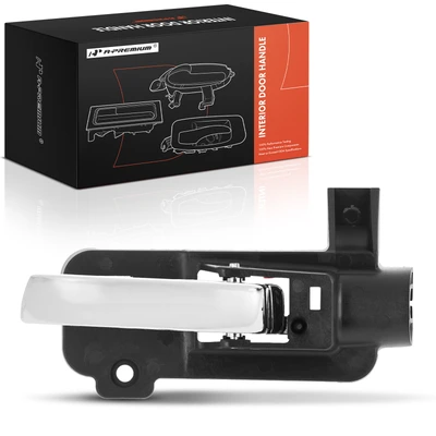 Rear Driver Chrome & Black Interior Door Handle