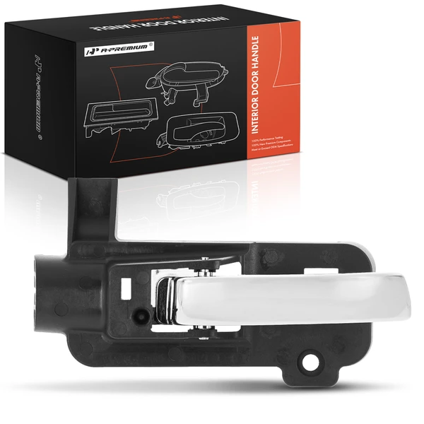 Rear Passenger Chrome & Black Interior Door Handle for 2011-2014 Dodge Avenger