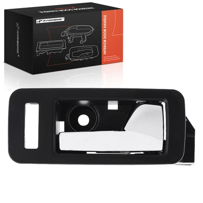 Front Passenger Black & Chrome Interior Door Handle