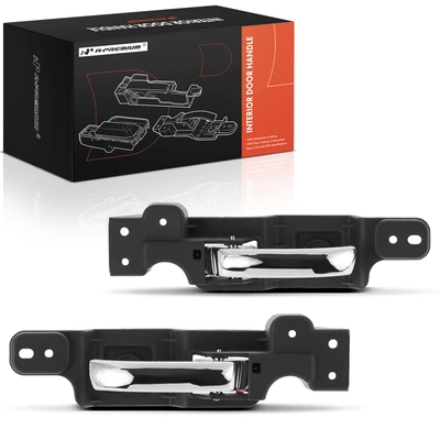 2 Pcs Driver & Passenger Chrome Interior Door Handle