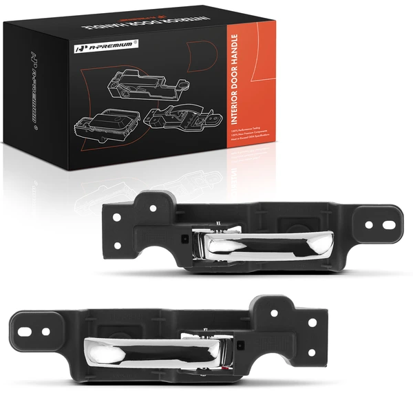 2 Pcs Driver & Passenger Chrome Interior Door Handle for Dodge Challenger 08-14