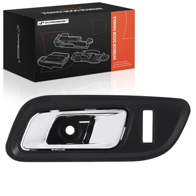 Front Driver Chrome & Black Interior Door Handle