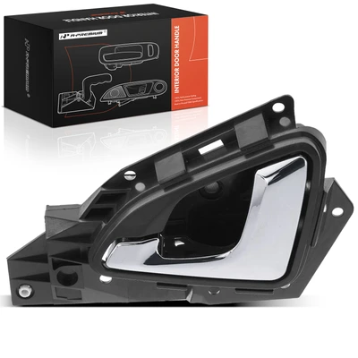 Front Driver Chrome + Black Interior Door Handle