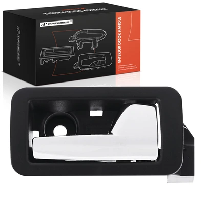 Rear Passenger Black & Chrome Interior Door Handle