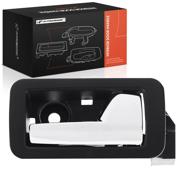 Rear Passenger Black & Chrome Interior Door Handle for Ford Flex 2009-2018