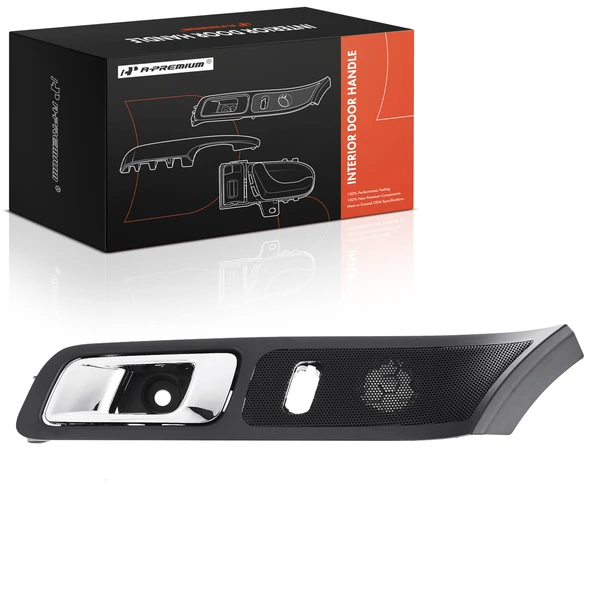 Front Driver Black & Chrome Interior Door Handle for Ford Explorer 2011-2015