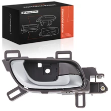Rear Passenger Silver & Beige Interior Door Handle for 2012-2015 Honda Civic