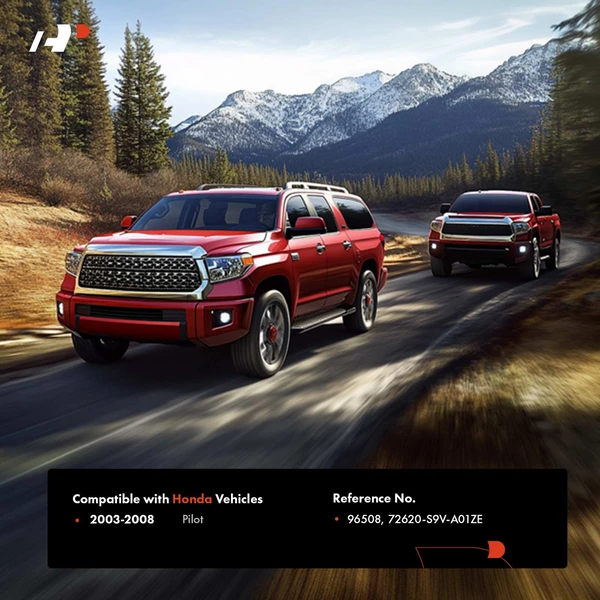 Rear Passenger Chrome + Fern Interior Door Handle for Honda Pilot 2003-2008