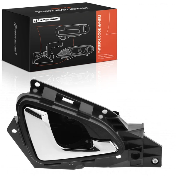 Front Passenger Chrome & Black Interior Door Handle for Honda Odyssey 2005-2010