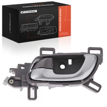 Rear Driver Silver & Beige Interior Door Handle for 2012-2015 Honda Civic