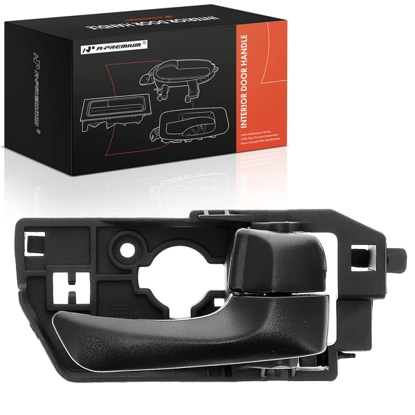 Rear Passenger Matte Black Interior Door Handle for 2008-2010 Hyundai Sonata