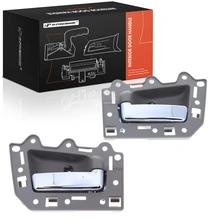 2 Pcs Front Brown & Chrome Interior Door Handle for Jeep Grand Cherokee WK 2005-2007