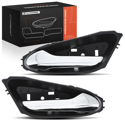 2 Pcs Front & Rear Chrome Interior Door Handle