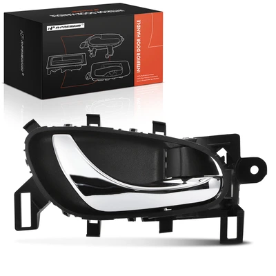 Front Passenger or Rear Passenger Black & Chrome Interior Door Handle