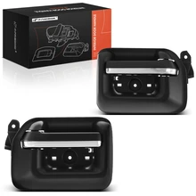 2 Pcs Front Black & Chrome Interior Door Handle