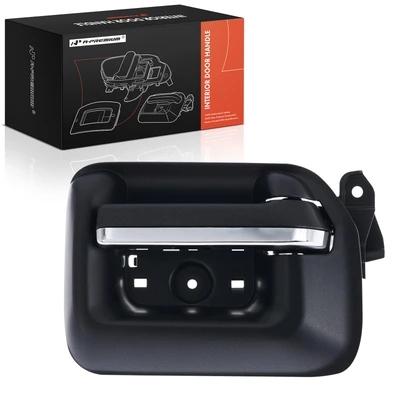 Rear Driver Black & Chrome Interior Door Handle