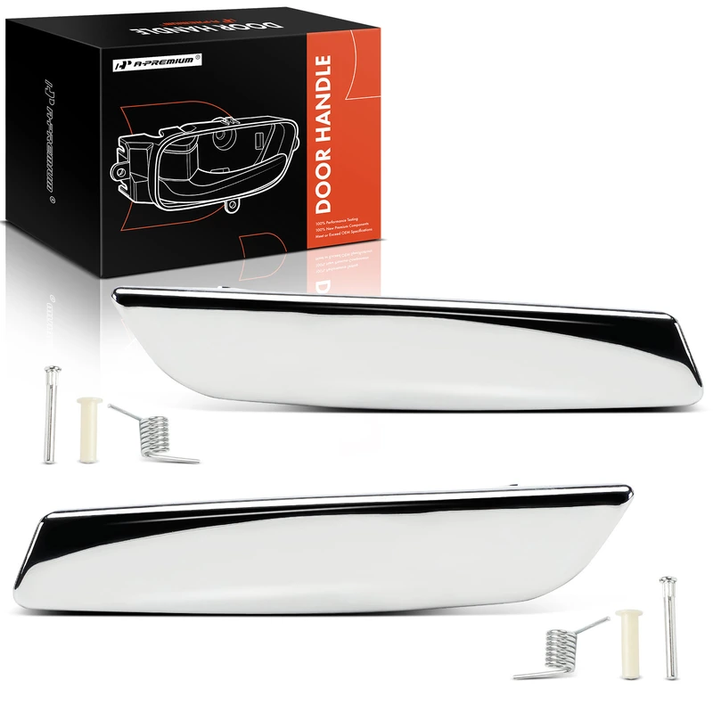 2 Pcs Front & Rear Silver Interior Door Handle for Chevrolet Silverado 1500 GMC