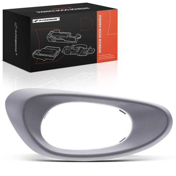 Front Passenger Texture Gray Interior Door Handle Bezel for Chevy Trailblazer