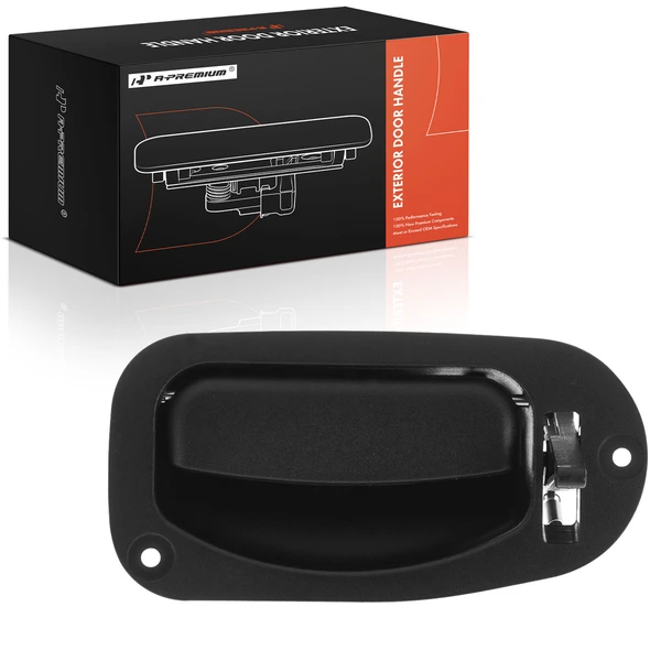 Rear Passenger Textured Black Interior Door Handle for 2004 Ford F-150 Heritage