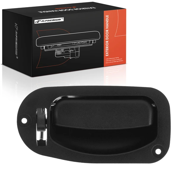 Rear Driver Textured Black Interior Door Handle for 2004 Ford F-150 Heritage