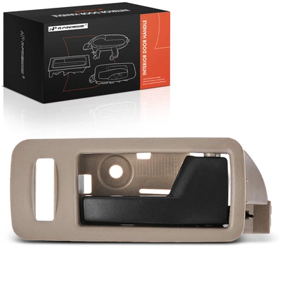 Front Passenger Beige & Black Interior Door Handle