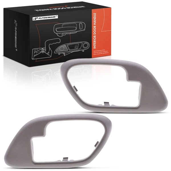 2 Pcs Tan Interior Door Handle Bezel for Chevy Tahoe GMC C1500