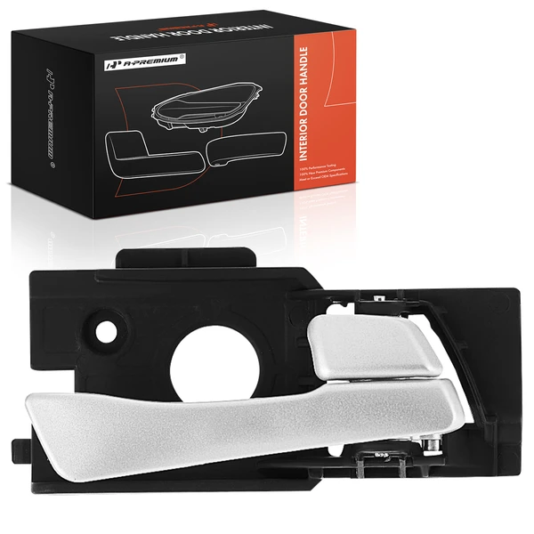 Front Passenger Painted Silver Interior Door Handle for 2012-2017 Hyundai Accent