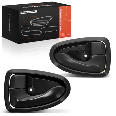 2 Pcs Front & Rear Gray Interior Door Handle