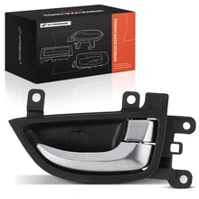 Front Passenger Gray & Black Interior Door Handle