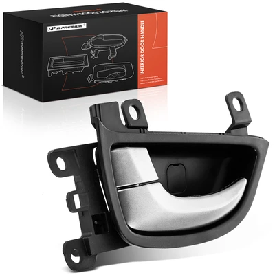 Front Driver Gray & Black Interior Door Handle
