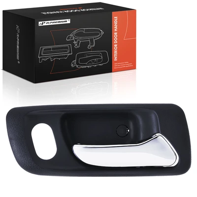 Front Passenger Blue & Chrome Interior Door Handle with Hole