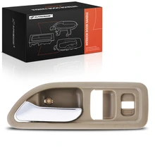 Front Driver Chrome & Beige Interior Door Handle for 1994-1997 Honda Accord