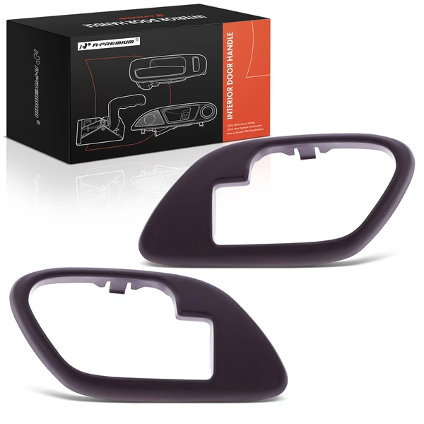 2 Pcs Driver & Passenger Red Interior Door Handle Bezel for 1999 Cadillac Escalade