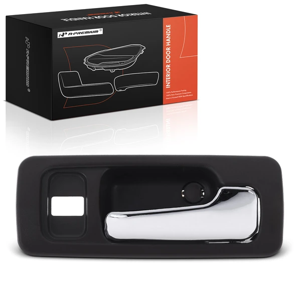 Front Passenger Chrome & Brown Interior Door Handle for Honda Accord 1990-1993