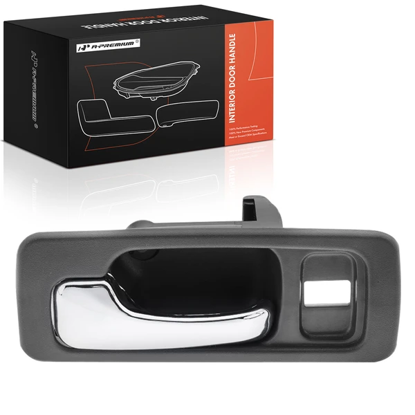 Front Driver Chrome & Gray Interior Door Handle for Honda Accord 90-93 Sedan Wagon