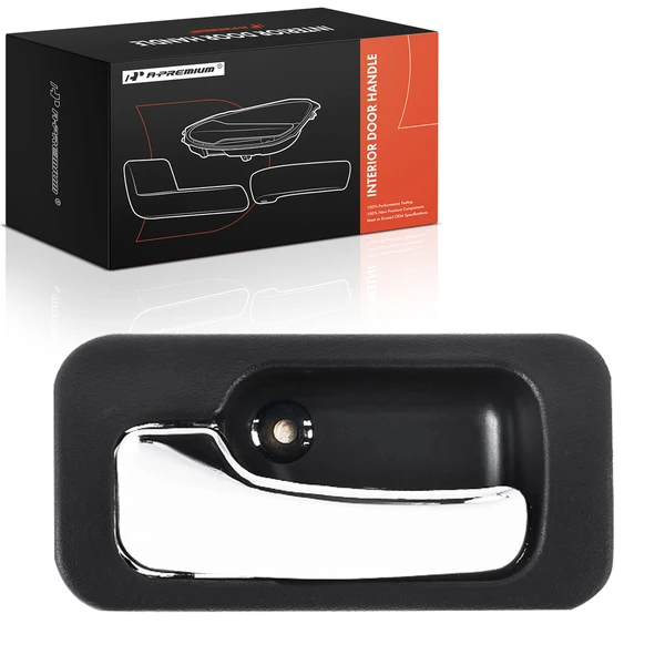 Rear Driver Chrome & Gray Interior Door Handle for 1990-1993 Honda Accord