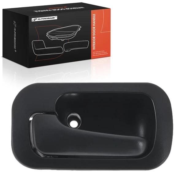 Front Driver or Rear Driver Black Interior Door Handle for 1992-1995 Honda Civic